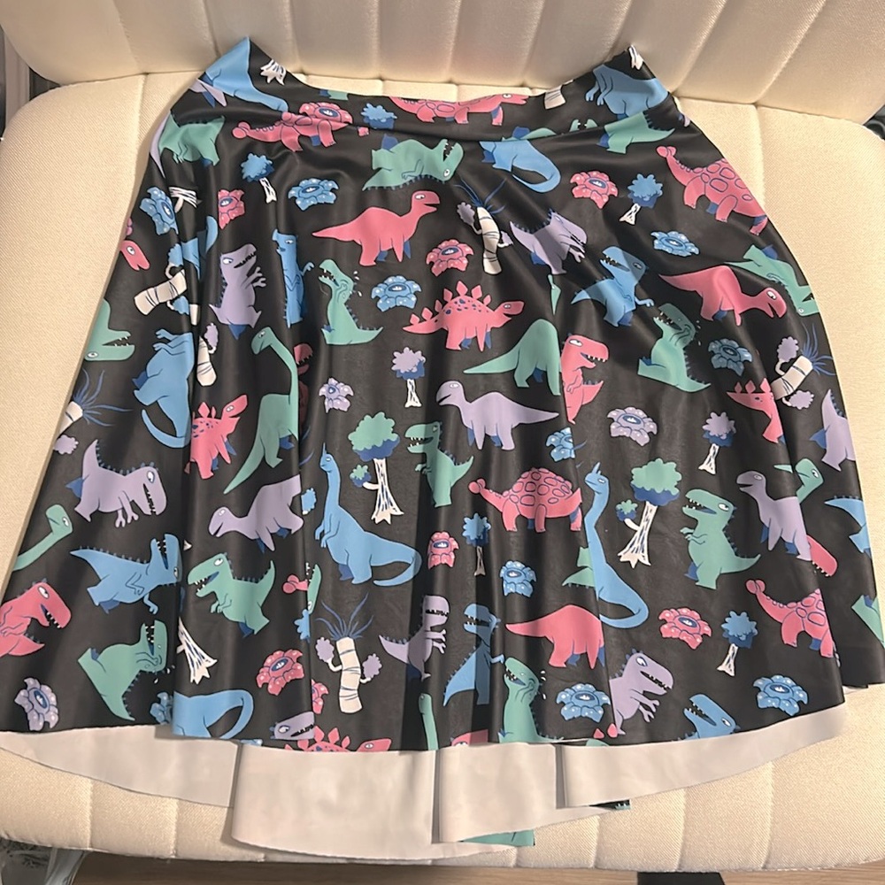 Dino Skater Skirt, Blackmilk Size Medium